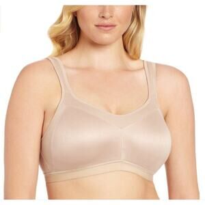 Playtex Womens 18 Hour Stylish Support Active Bra Nude Size 36C 13707